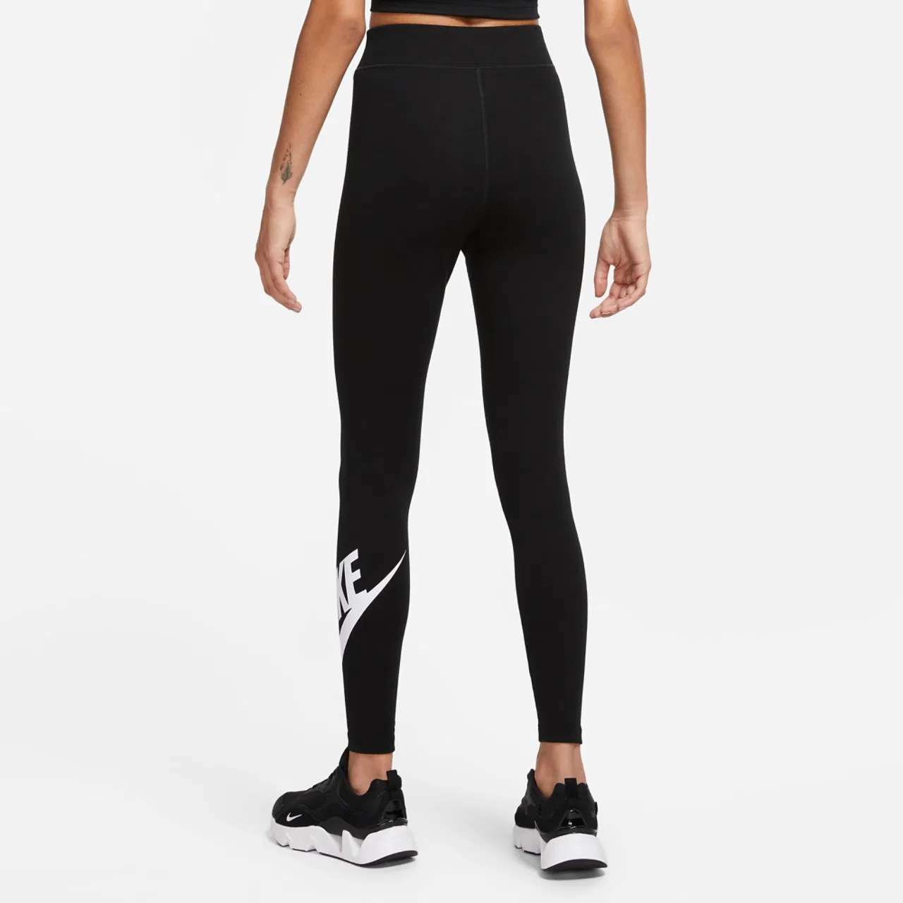 Женские леггинсы NSW Classic Graphic HR Futura Nike, черный/белый — фото 2