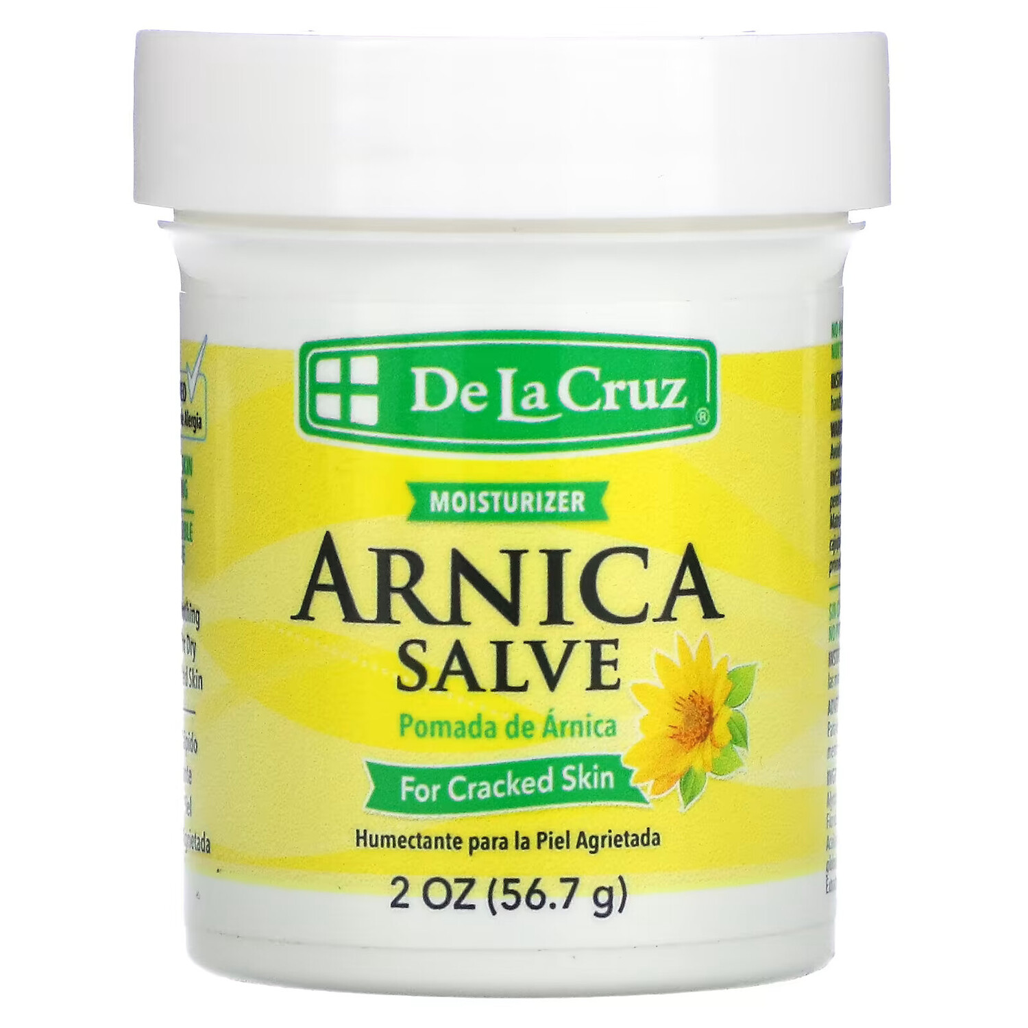 

De La Cruz, Мазь арники, для потрескавшейся кожи, 2 унции (56.7 г)