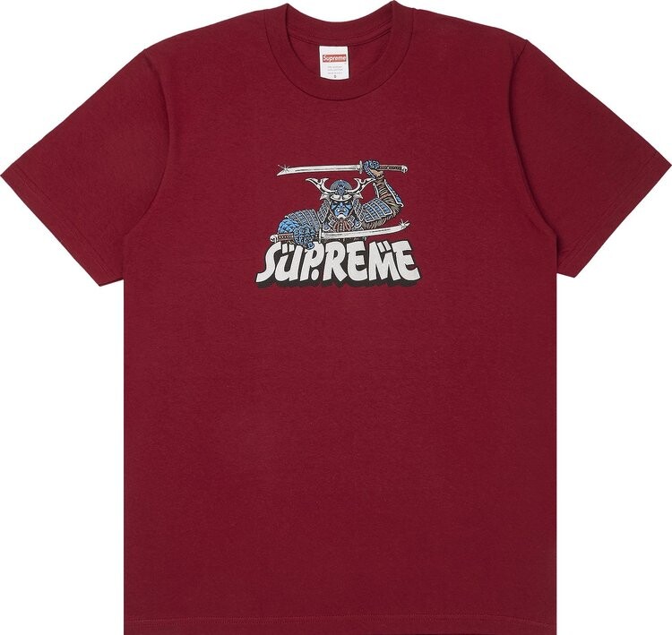 

Футболка Supreme Samurai Tee 'Cardinal', красный
