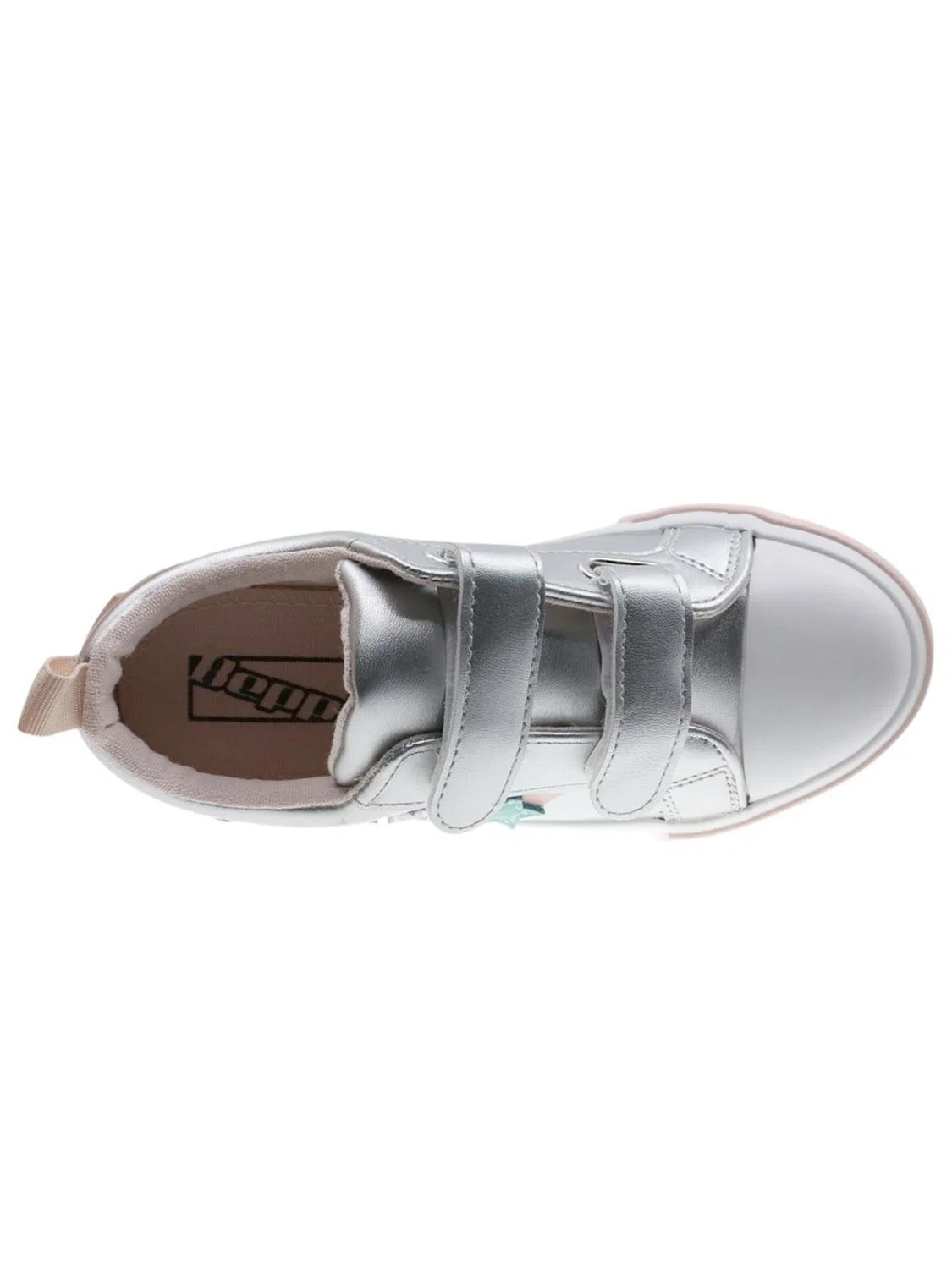 Кроссовки Beppi Canvas Shoe серебристого цвета — фото 3