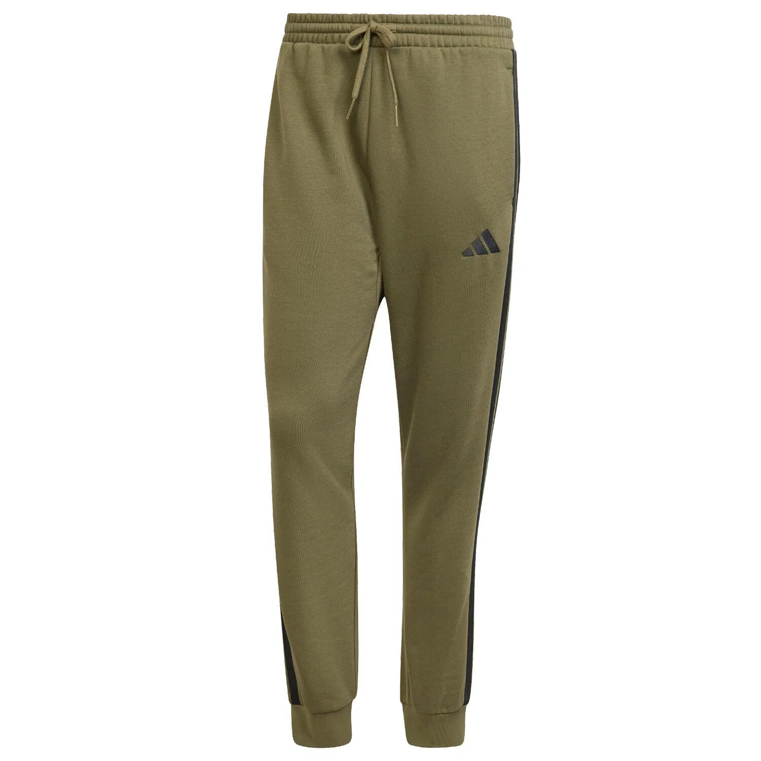 Мужские спортивные штаны с флисом и тремя полосками Adidas, Olivgrun Schwarz