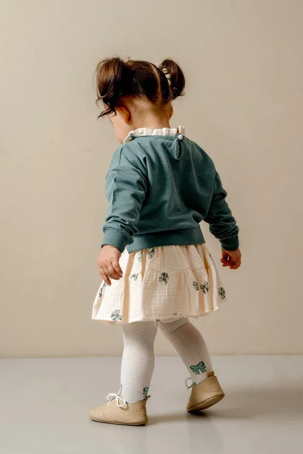 Детский комплект для девочек с длинным рукавом Glam Jnf Kids, Green — фото 2