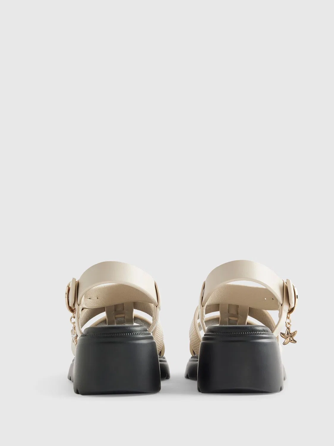 Сандалии на танкетке River Island Cream — фото 4