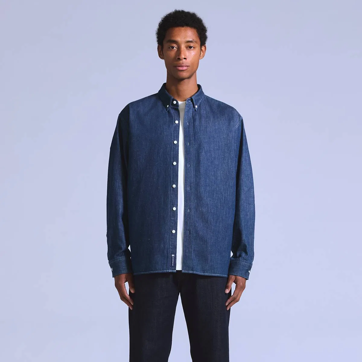 Свободная джинсовая рубашка на пуговицах Levi's, Dark Indigo - Dark Wash — фото 3
