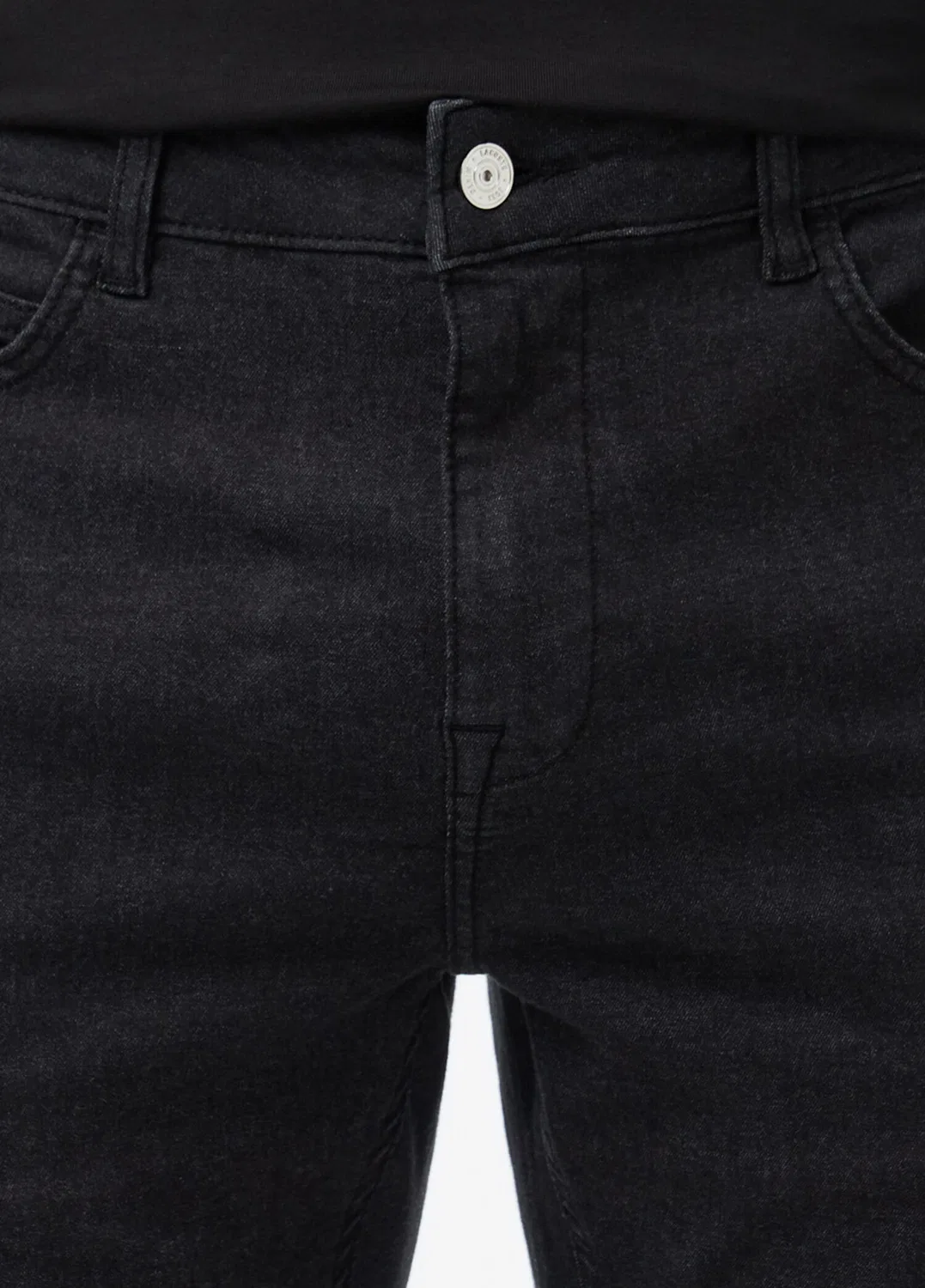 Брюки slim fit Lacoste, black — фото 4