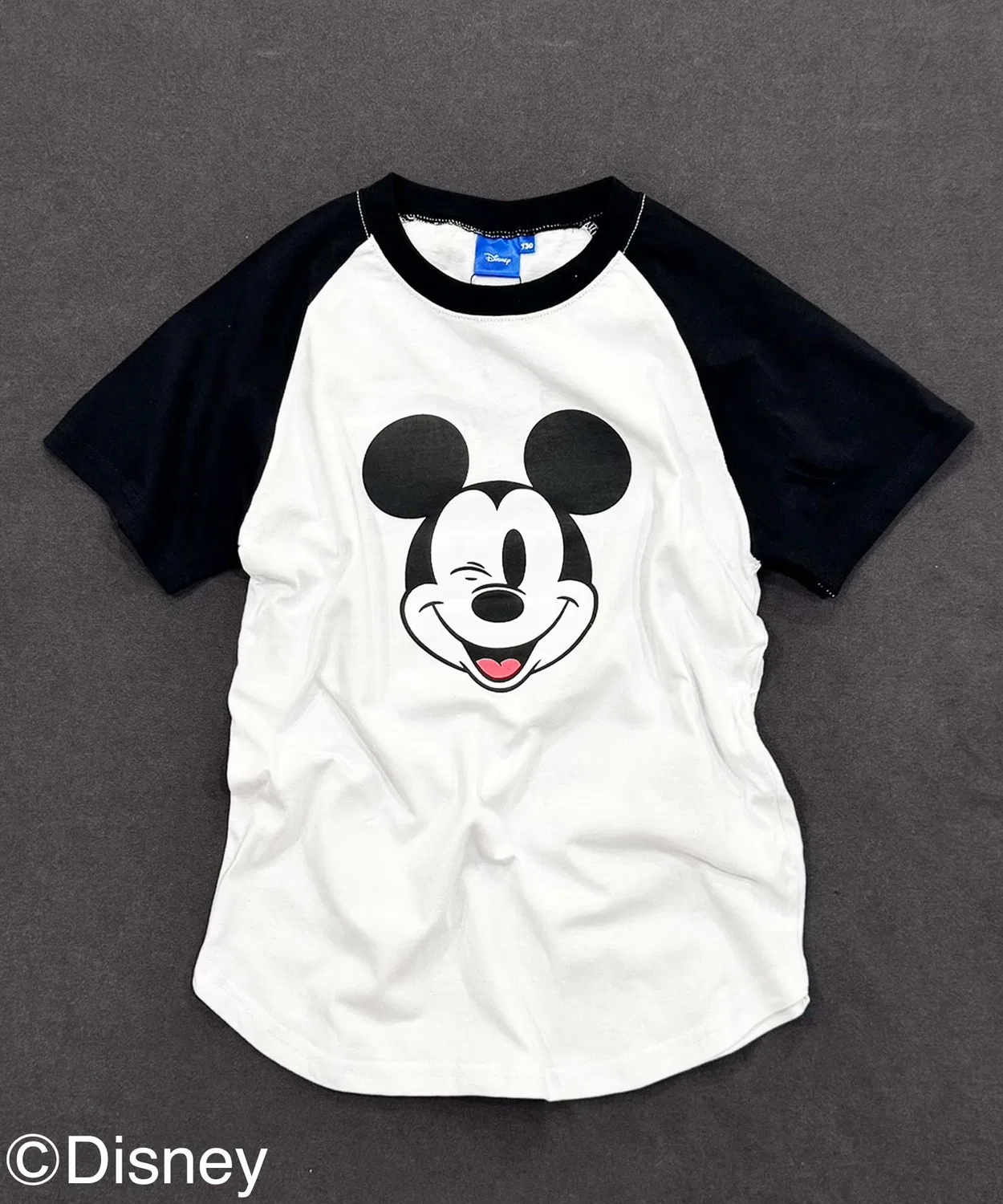 Детская футболка с принтом Mickey Mouse Raglan Disney, Белый