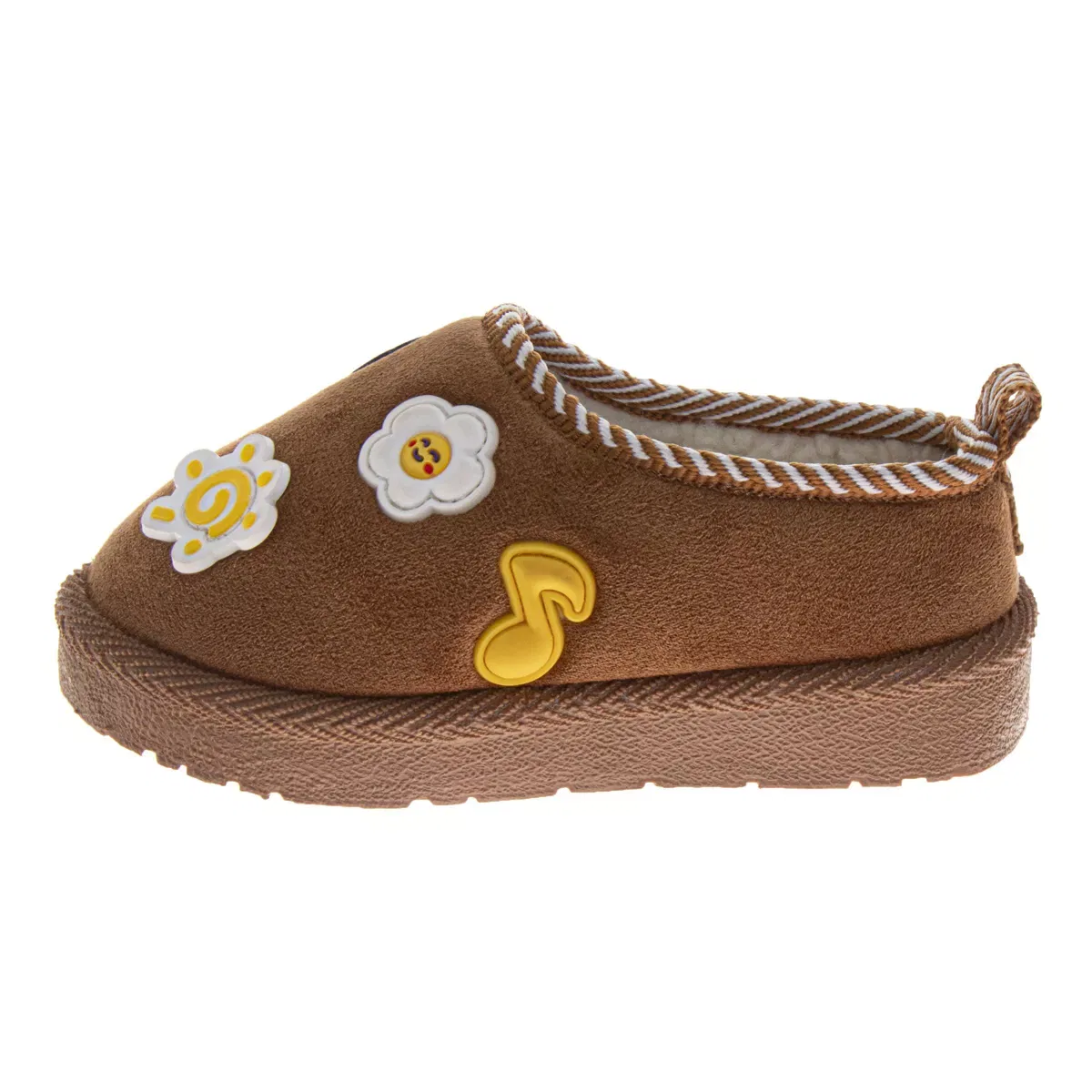 Детские тапочки с принтом Emoji Patch Josmo Shoes, Chesnut — фото 3