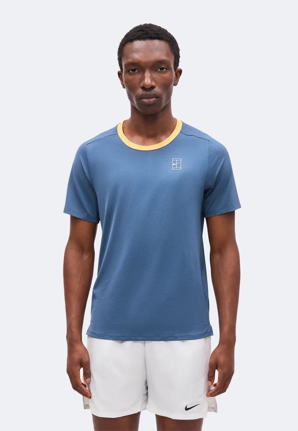 M nkct df advtg top - спортивная футболка Nike Performance, New Slate/Laser Orange/White