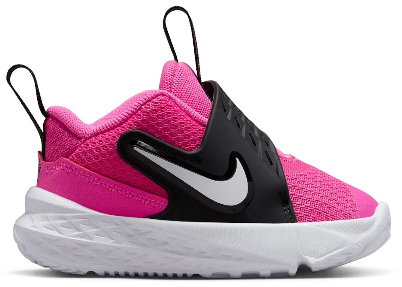 Детские кроссовки с длинным шнурком Nike Team Hustle D 12 Nike, Laser Fuchsia Black White