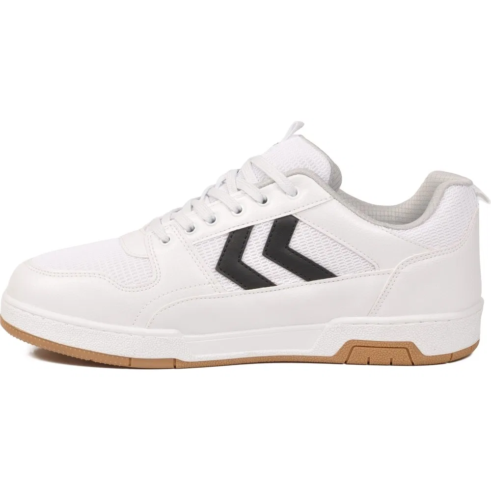 Детские спортивные кроссовки с шнуровкой White Black Hml Versay II Hummel — фото 4