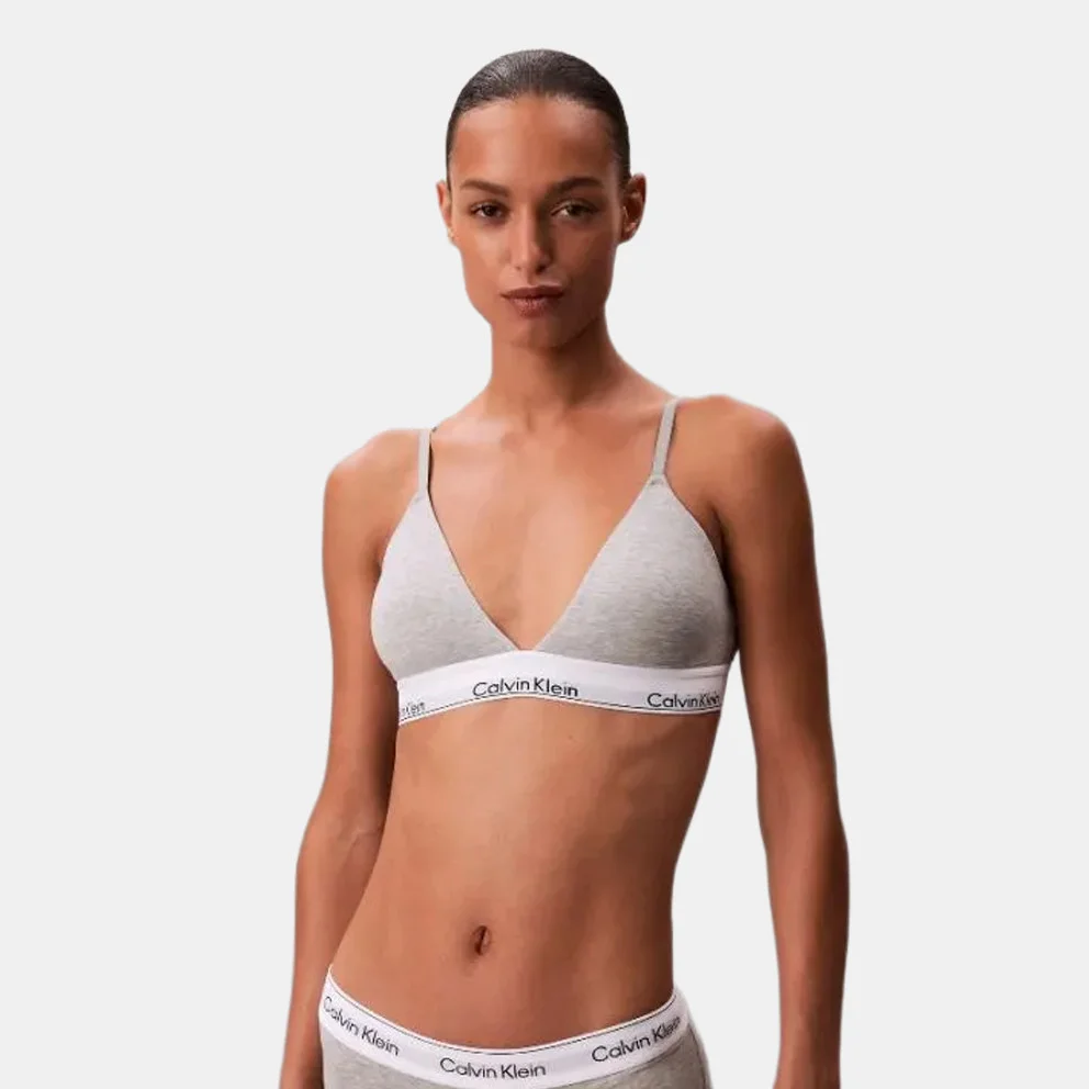 Треугольный бюстгальтер Calvin Klein, серый — фото 2