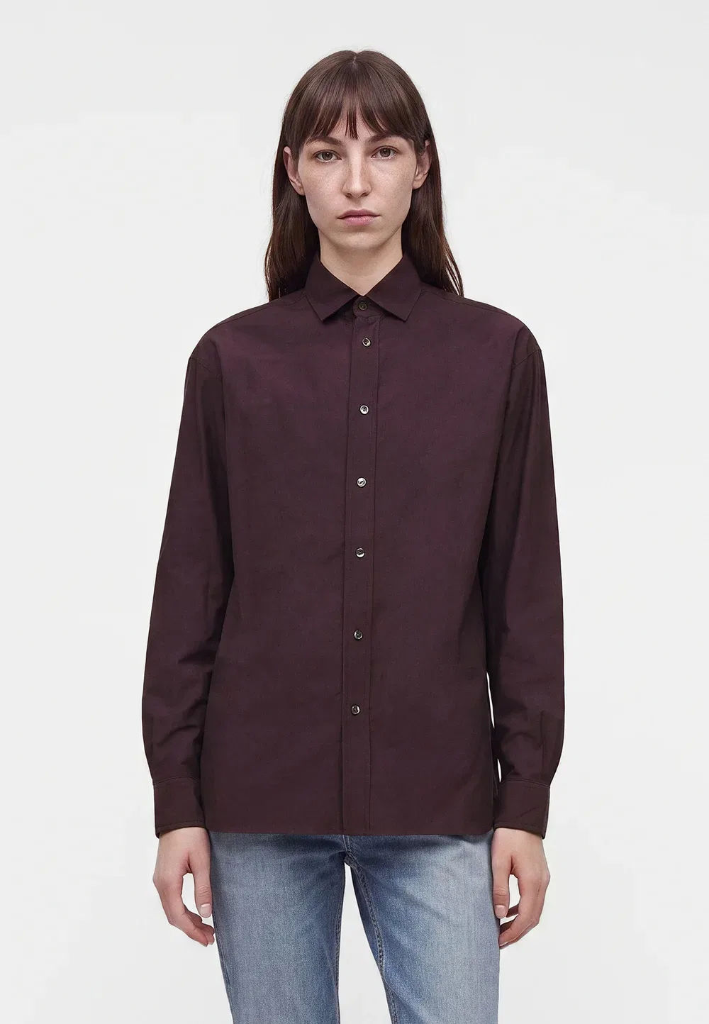 Блузка на пуговицах Polo Ralph Lauren, Midnight Merlot