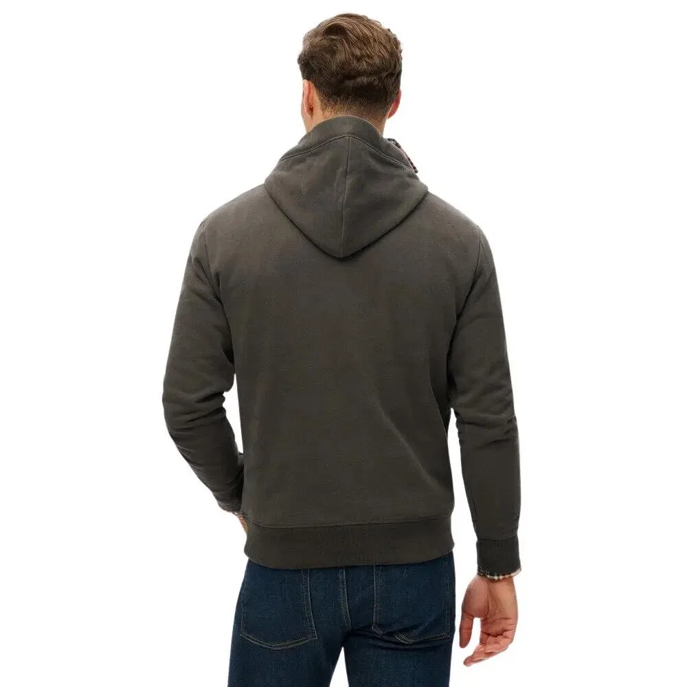 Мужское худи с капюшоном и длинным рукавом Superdry, Цвет Schwarz — фото 4