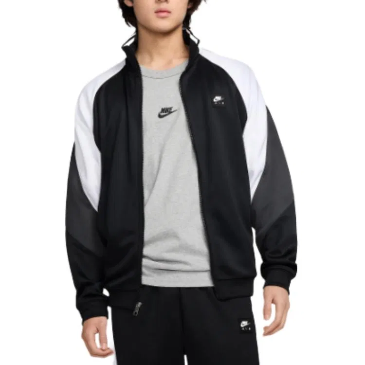 Мужская куртка-ветровка с полиэстеровым трикотажем Nike, Black