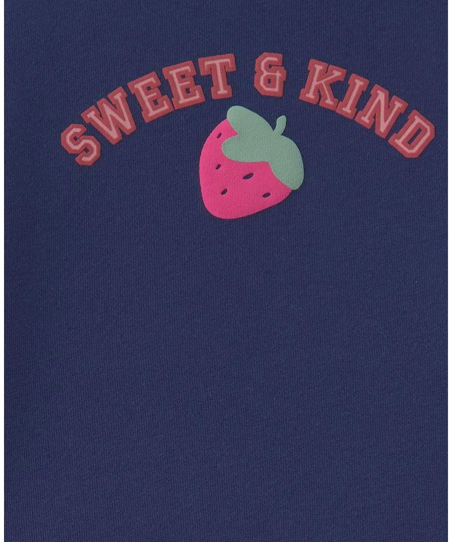 Комплект из свитшота и брюк Sweet and Kind Strawberry Carter's, Navy Blue — фото 3
