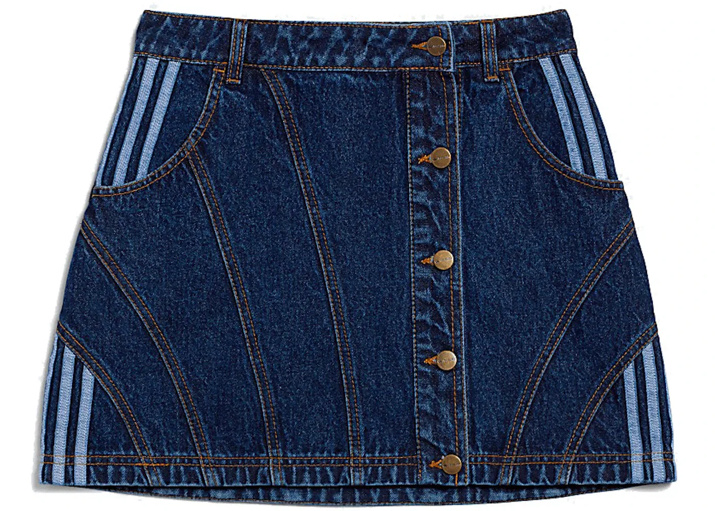 Женская джинсовая юбка Adidas, Dark Denim