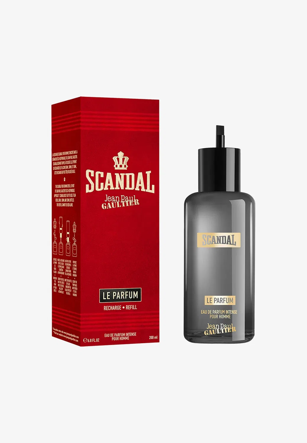 Scandal edp интенсивный для него, запасной флакон - парфюмированная вода Jean Paul Gaultier Fragrances, 200 мл — фото 2
