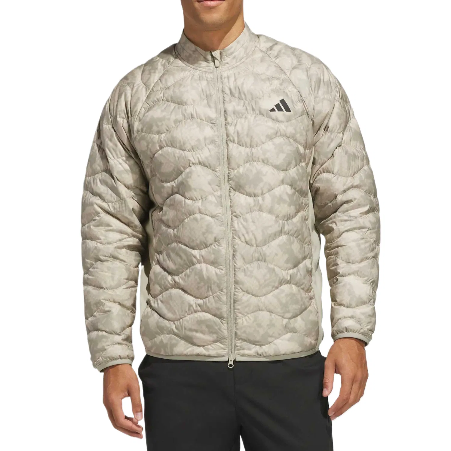 Мужская куртка утепленная с воротником-стойкой Adidas, Khaki Brown — фото 3