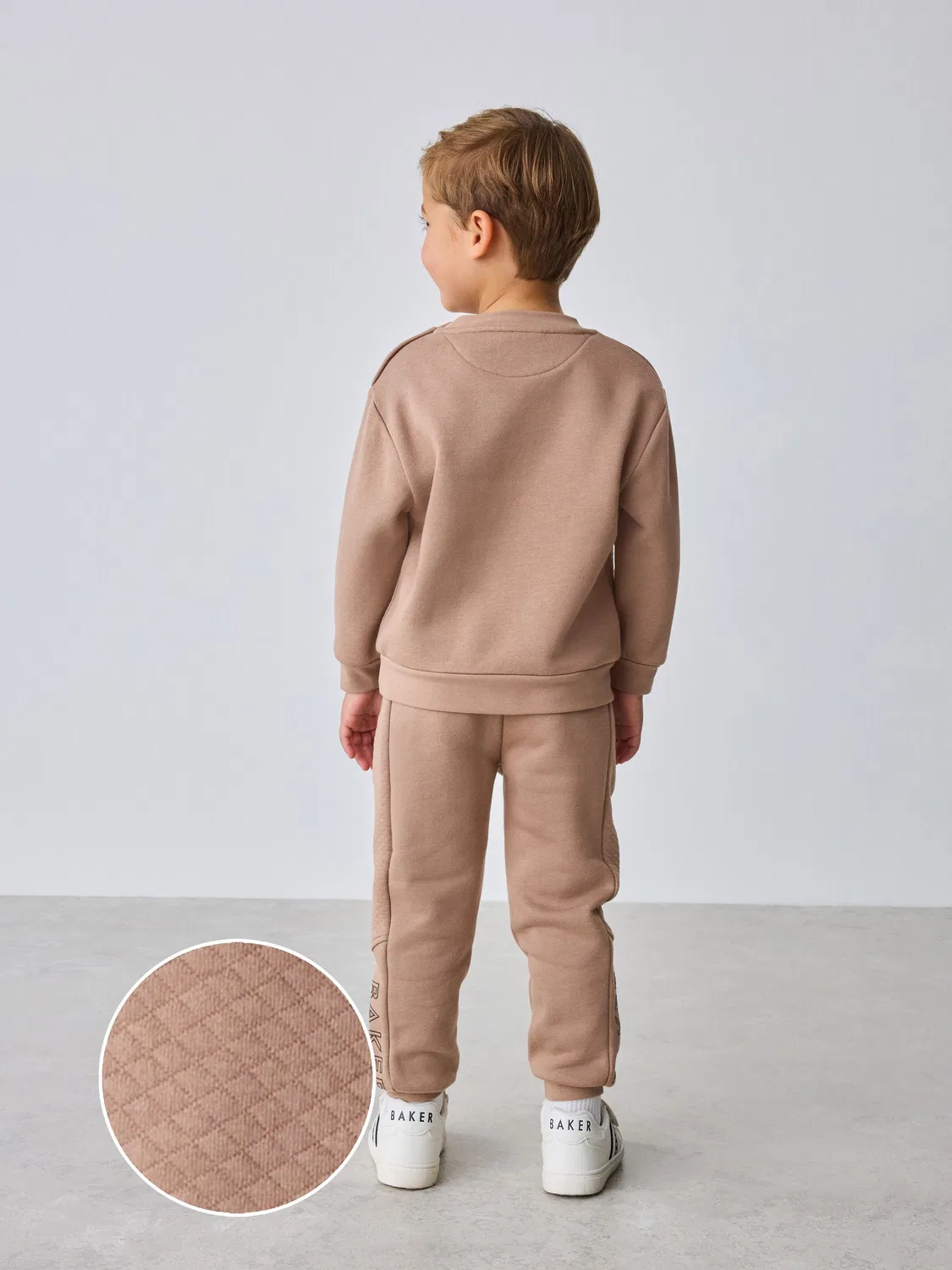 Детский спортивный костюм из 2 предметов Stone Quilted Baker by Ted Baker, серый — фото 3