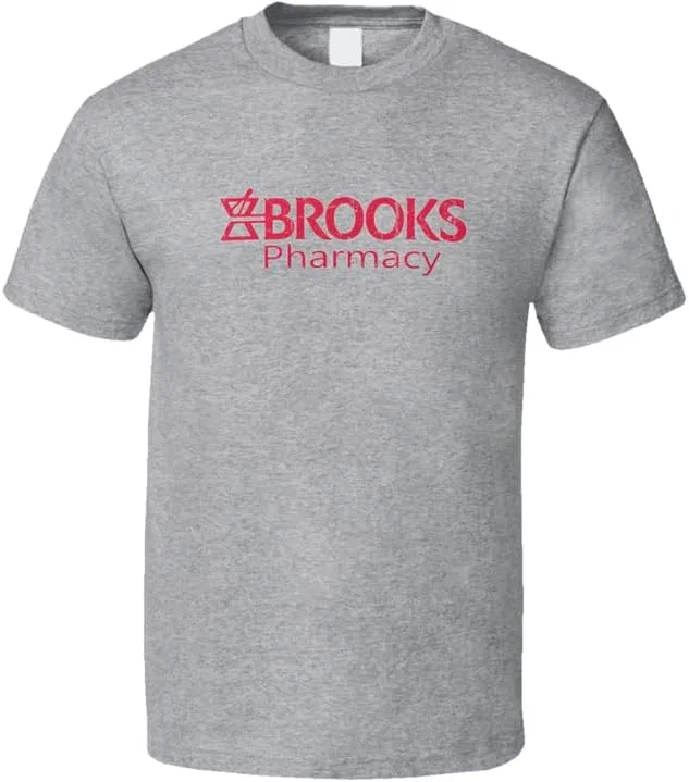 Мужская ретро футболка Brooks Pharmacy Gildan, Black