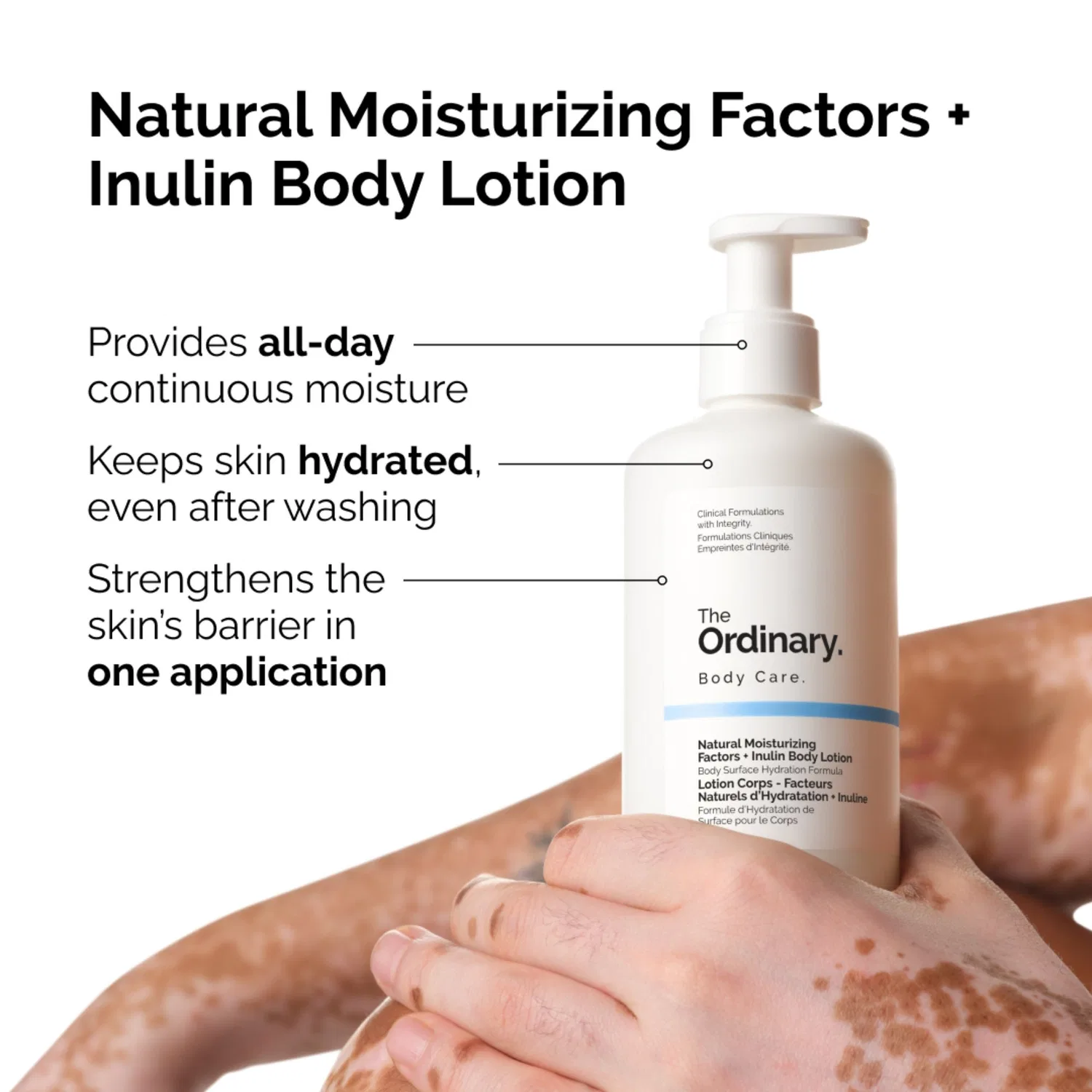 Лосьон для тела с увлажняющим комплексом Natural Moisturizing Factors + Inulin The Ordinary, 240 мл — фото 2