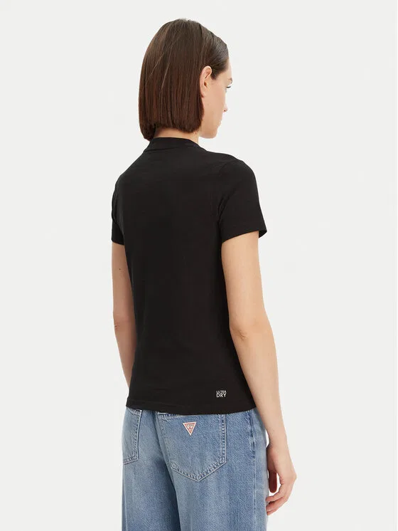 Футболка Lacoste, Slim Fit, Черный — фото 3