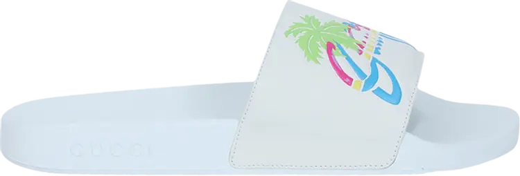 

Кроссовки Gucci Pursuit Slide Hawaii - White, белый