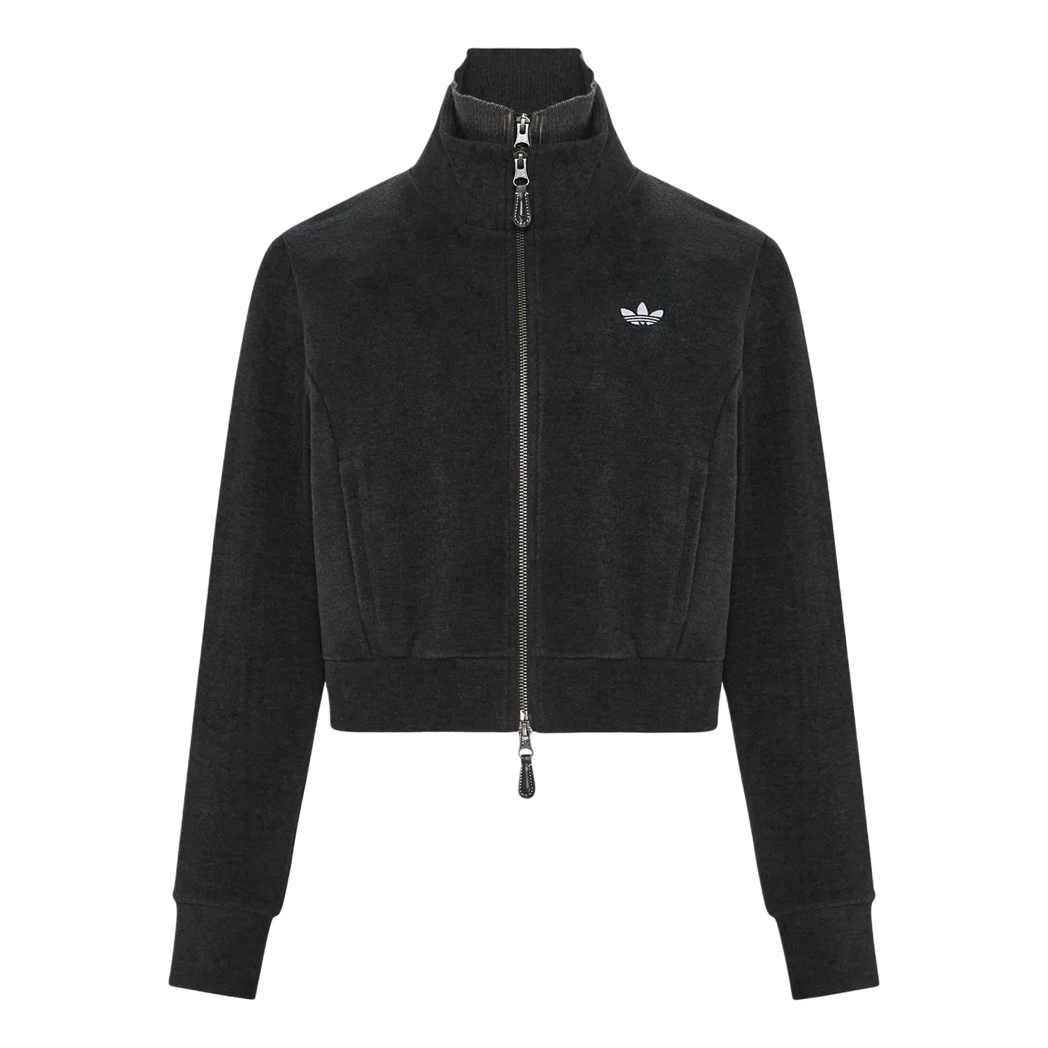 Женская куртка 3S Deluxe W TT Tracksuit Top Asia Sizing 'Carbon' adidas, Carbon