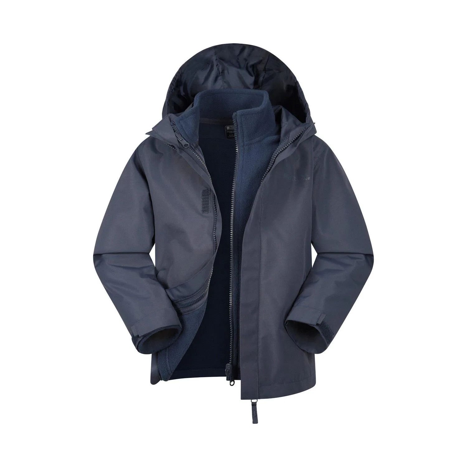 Детская 3-в-1 куртка с флисом Mountain Warehouse, Kosmosblau
