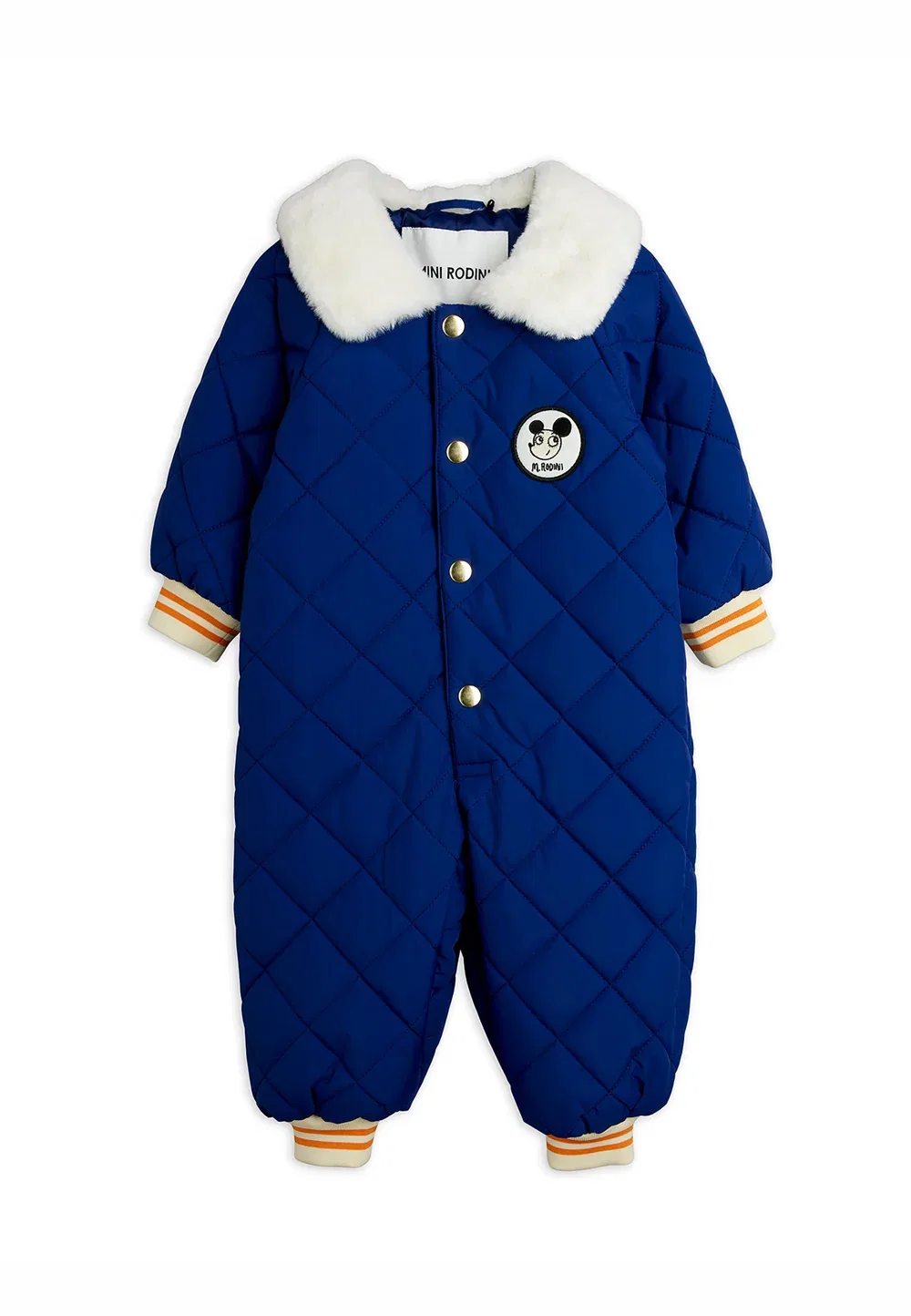 Зимний комбинезон Ritzratz с лоскутным рисунком, унисекс Mini Rodini, Blue