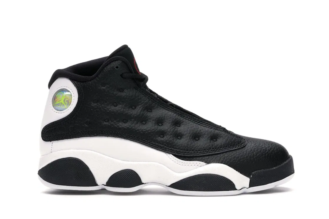 Детские кроссовки с принтом Jordan 13 Retro Jordan, Black/Gym Red-White