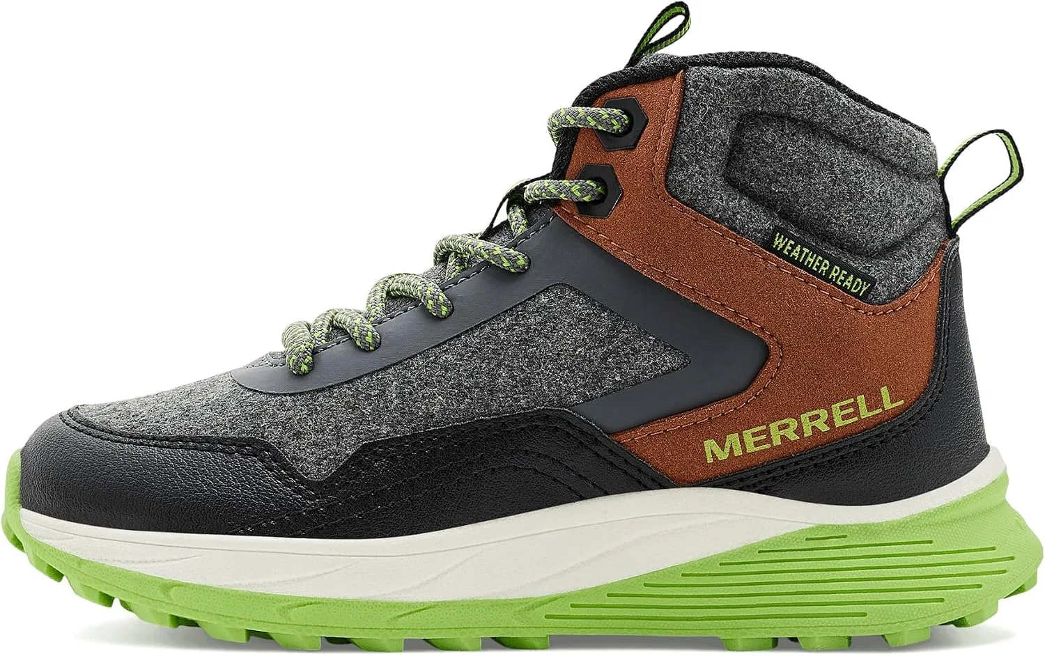 Детские кроссовки для бега Supernova Mid Merrell, Grey/Black — фото 4