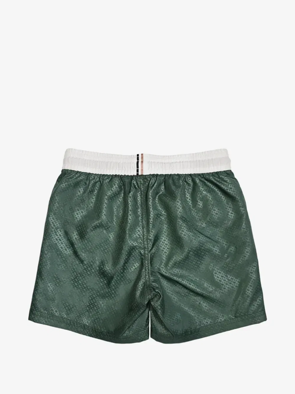 Плавки-шорты с кулиской и монограммой BOSS Kidswear, зеленый — фото 2