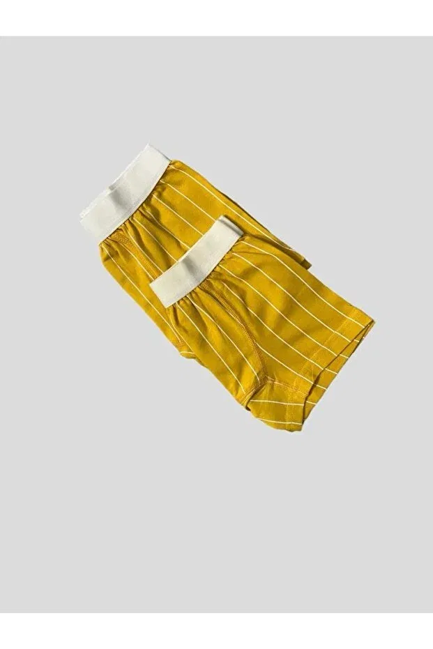 Детские для мальчиков трусы-боксеры с принтом Elmas Kids, Yellow — фото 4