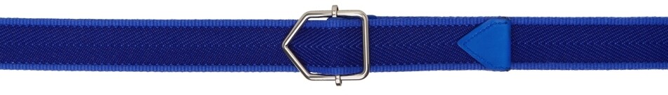 

Синий пояс с узором \елочка\"" Bottega Veneta