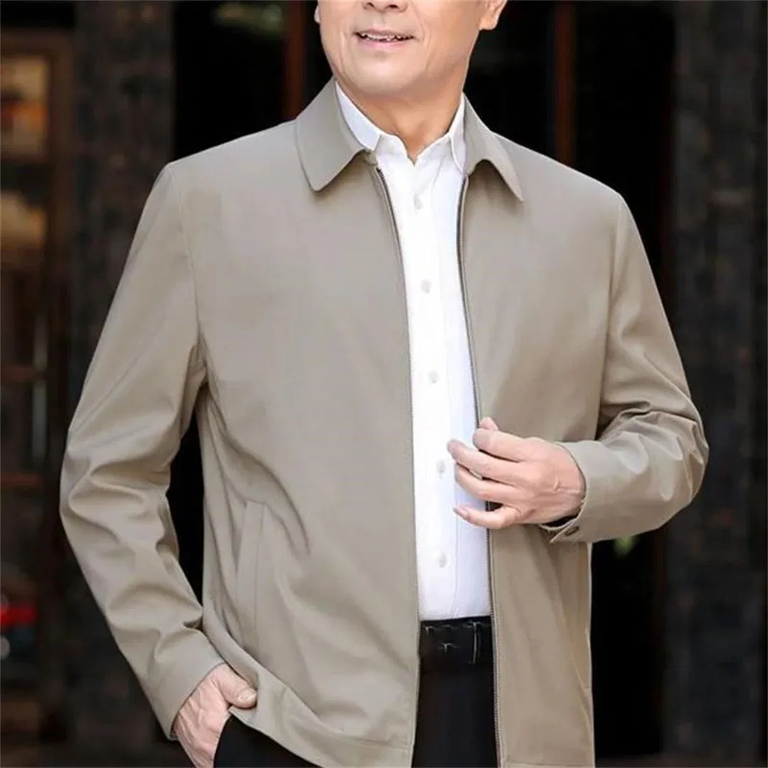 Мужское пальто с воротником-стойкой, модель Thin Lapel Jacket, чёрный — фото 2