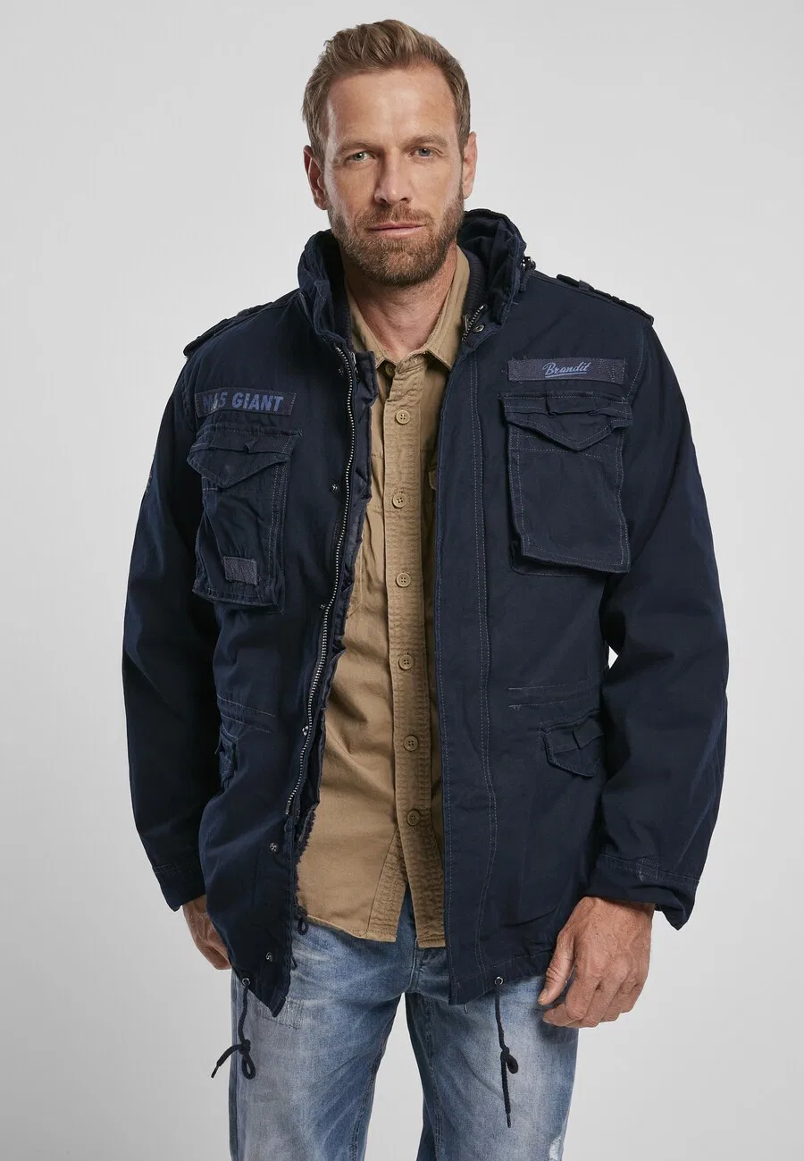 Куртка Brandit Between-Season Jacket 'Giant' синего и темно-синего цвета — фото 2