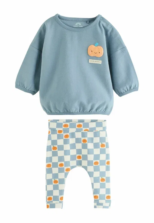 Комплект из топа и леггинсов, хлопок Next pumpkin, голубой