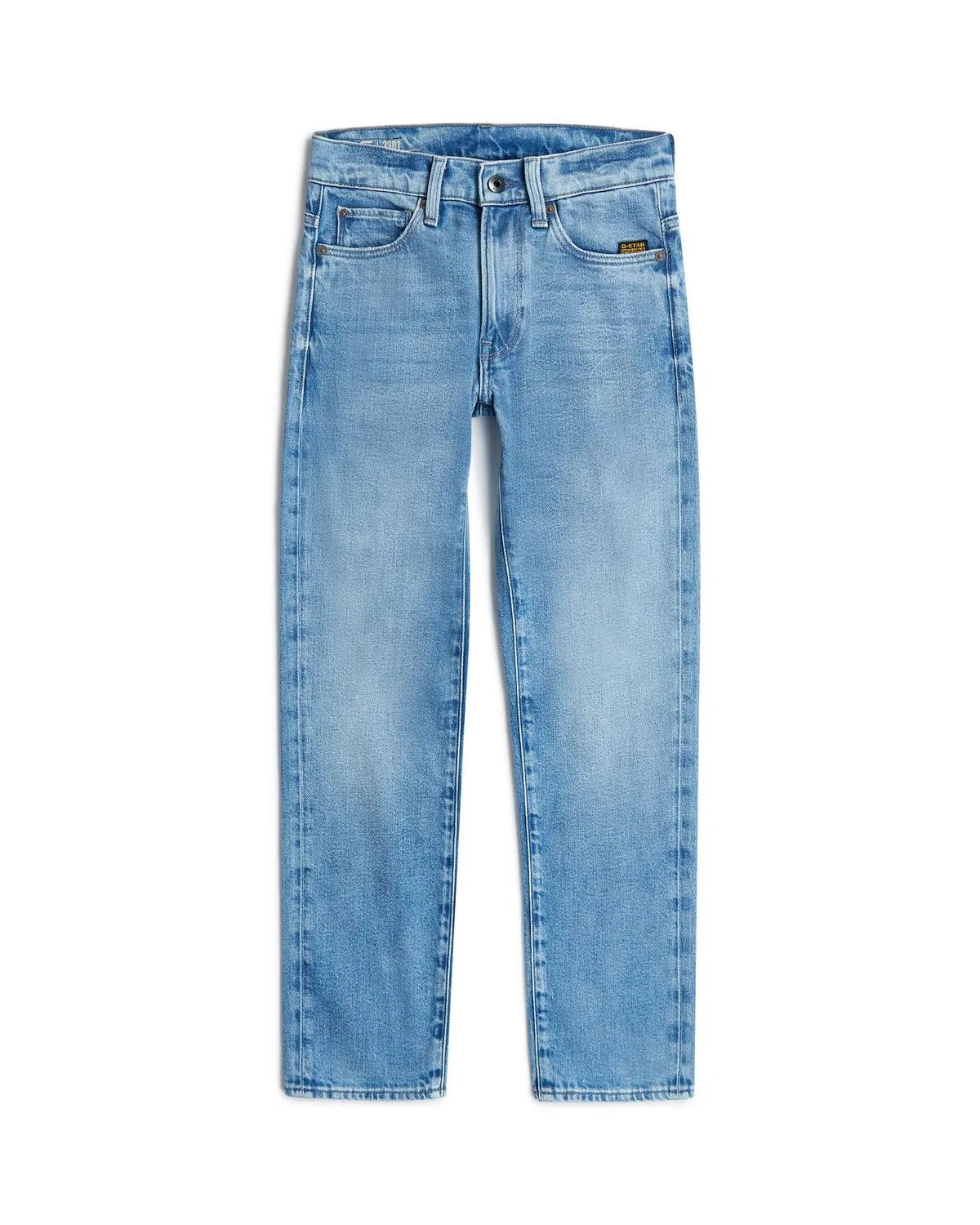 Джинсы прямые с зауженным кроем 3301 G-Star Raw, светлый — фото 4