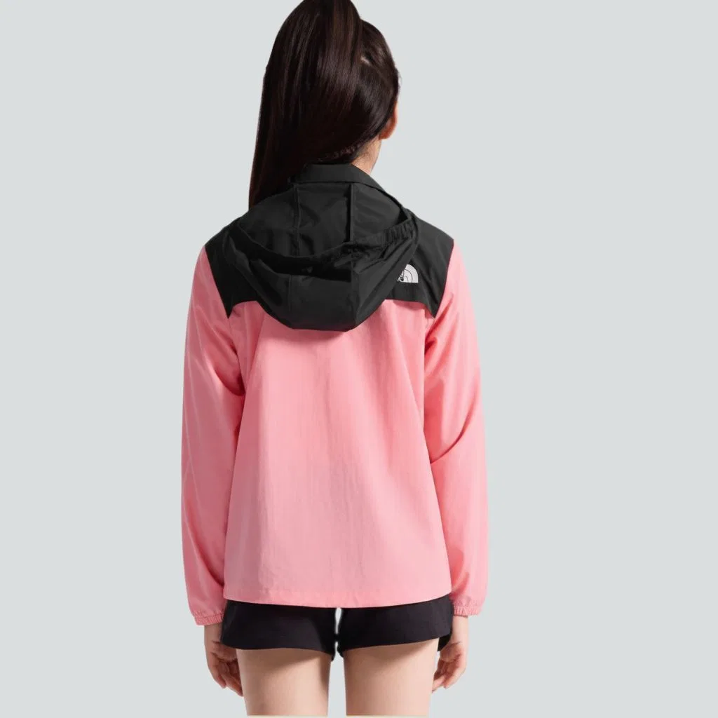Детская куртка-ветровка The North Face, Pink/Cosmic Black — фото 4