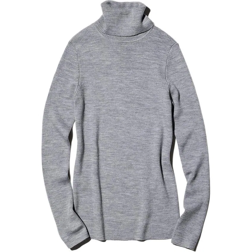 Женский свитер с высоким воротом UNIQLO, Gray