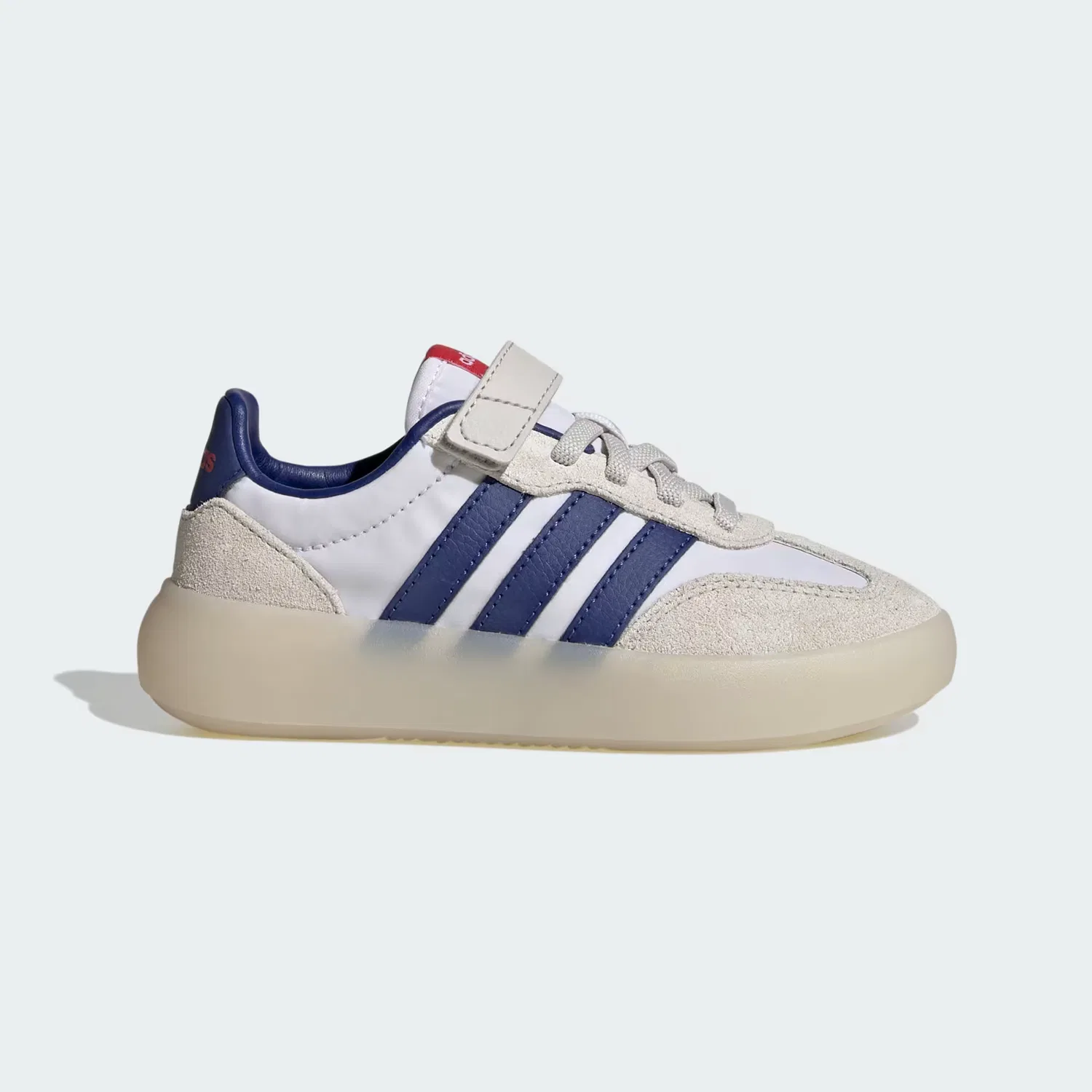 Детские кроссовки на эластичных шнурках и липучке Barreda Decode Adidas Sportswear, Cloud White/Mystery Ink/Pure Ruby