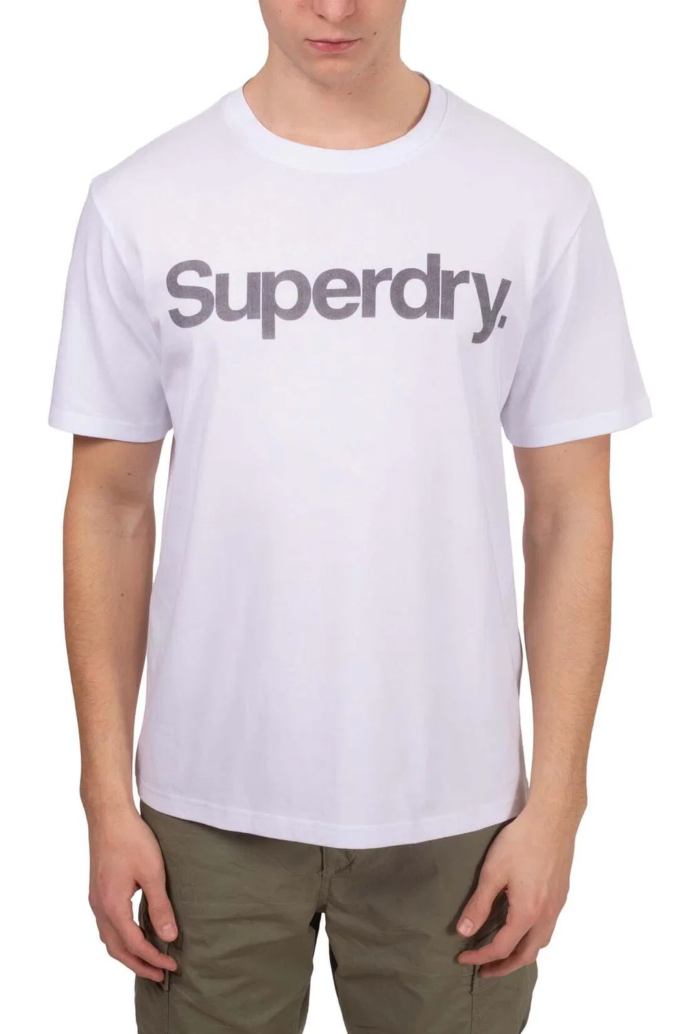 Мужская футболка relaxed с логотипом Superdry, Weiss — фото 2