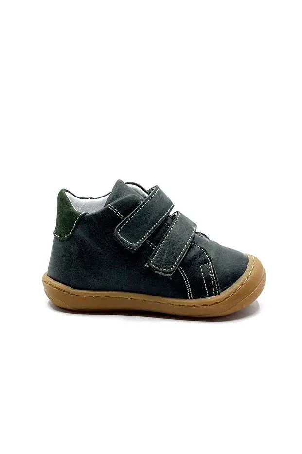Детские кожаные ортопедические туфли для мальчиков Lepi, Green
