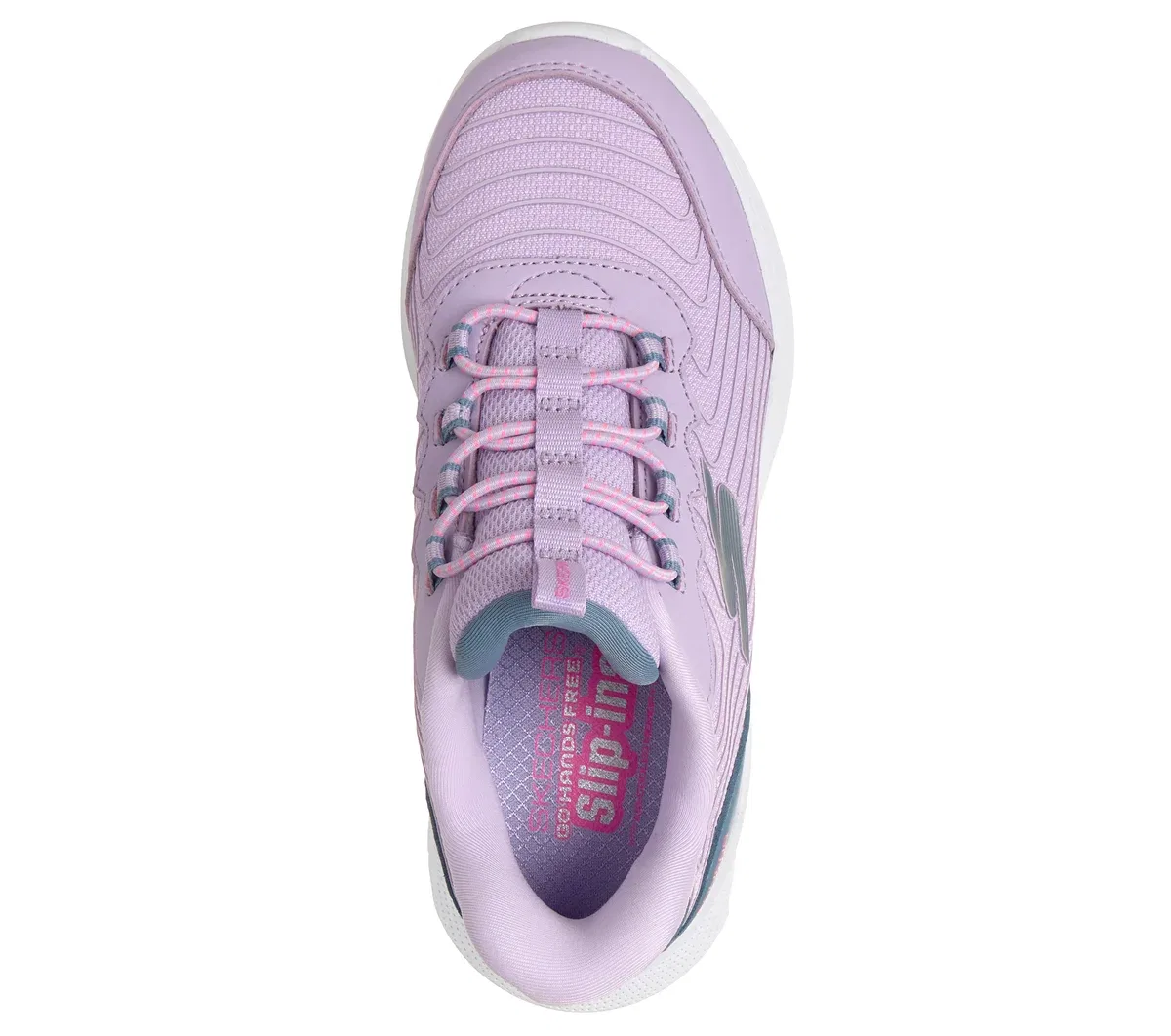 Детские слипоны Microspec Max Velocity - Jump Pop Skechers, лавандовый/мультиколор — фото 2