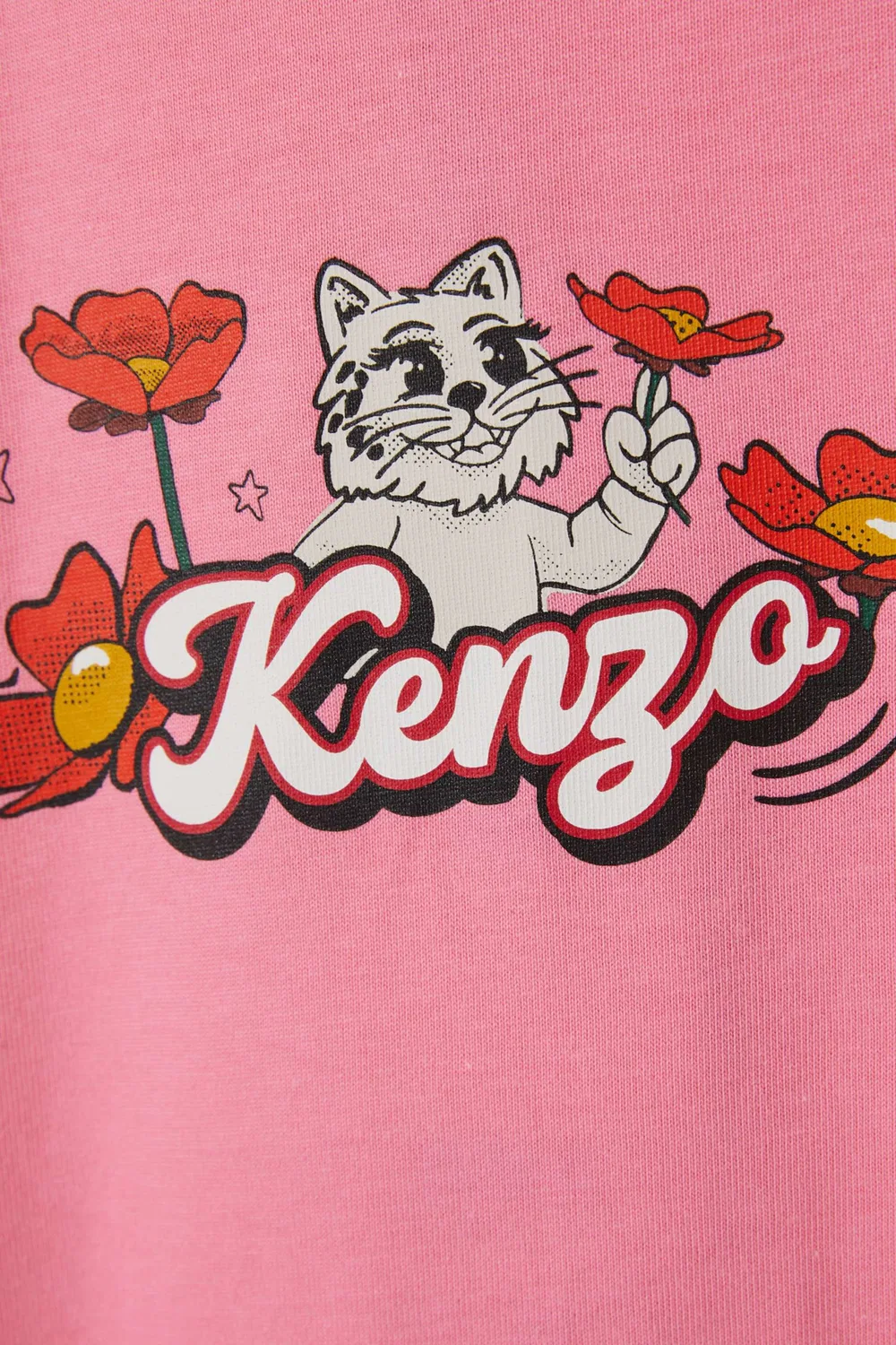 Платье-футболка с логотипом Logo T-Shirt Dress KENZO KIDS — фото 3