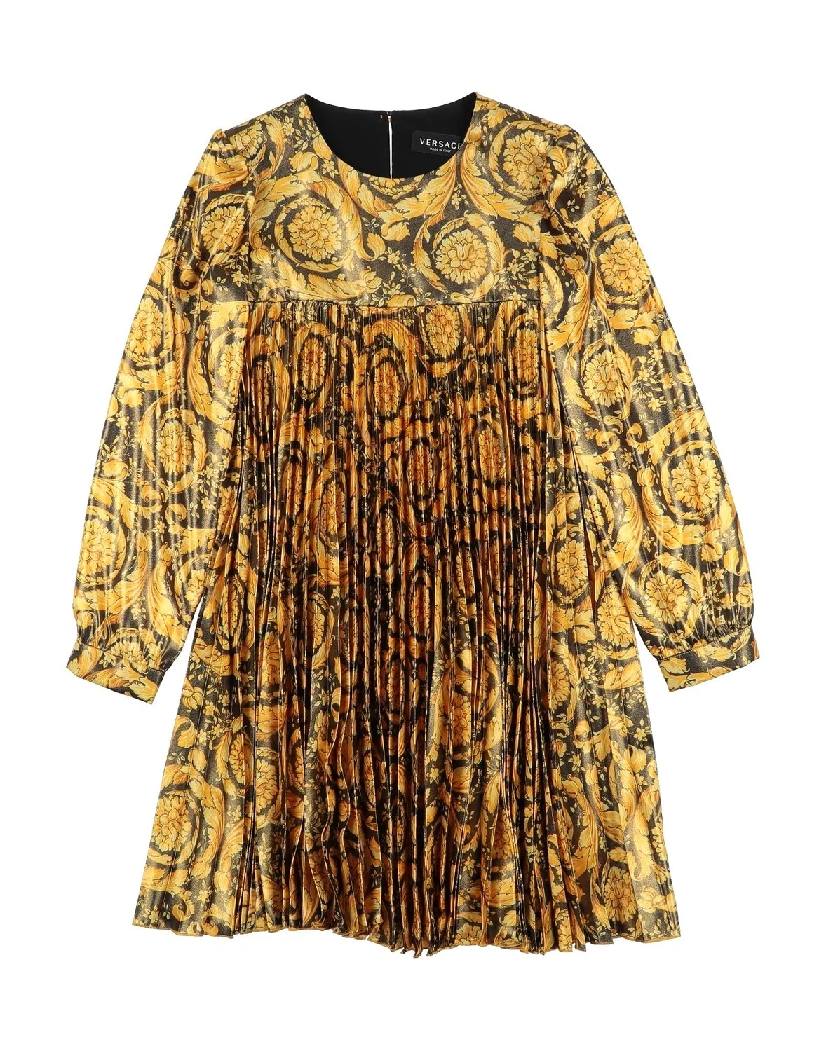 Детское платье для девочек из крепа Yellow Versace Young, желтый