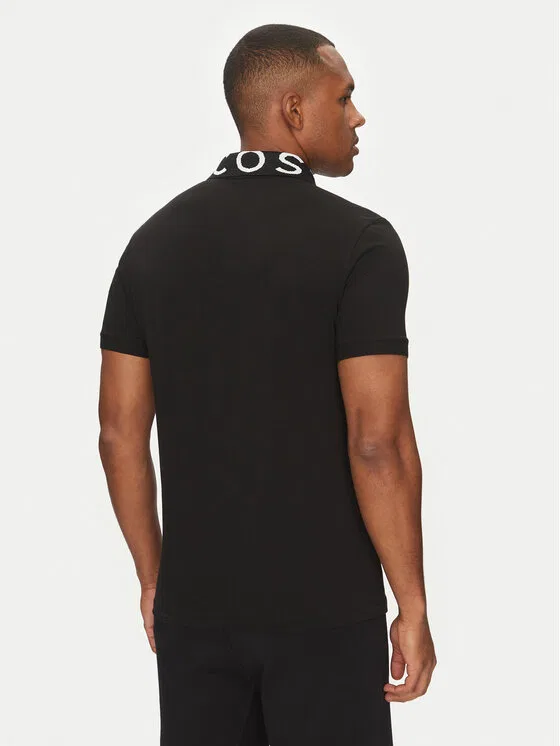 Поло slim fit Lacoste, черный — фото 3