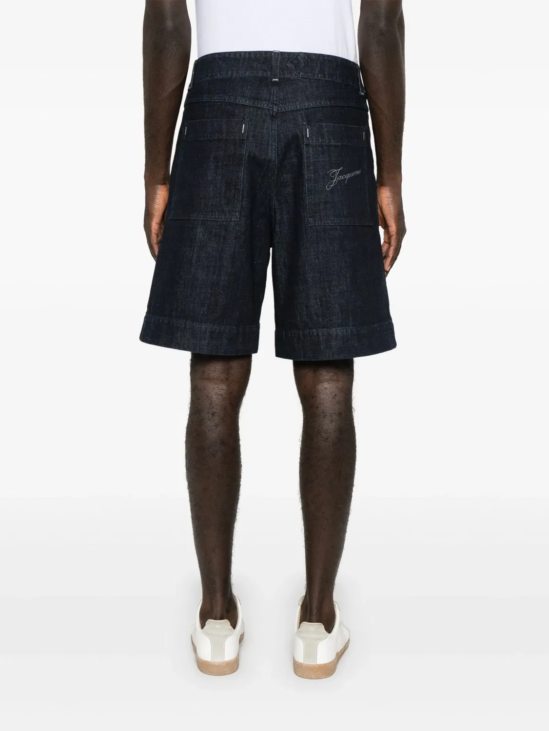 Jacquemus Джинсовые шорты синего цвета — фото 4