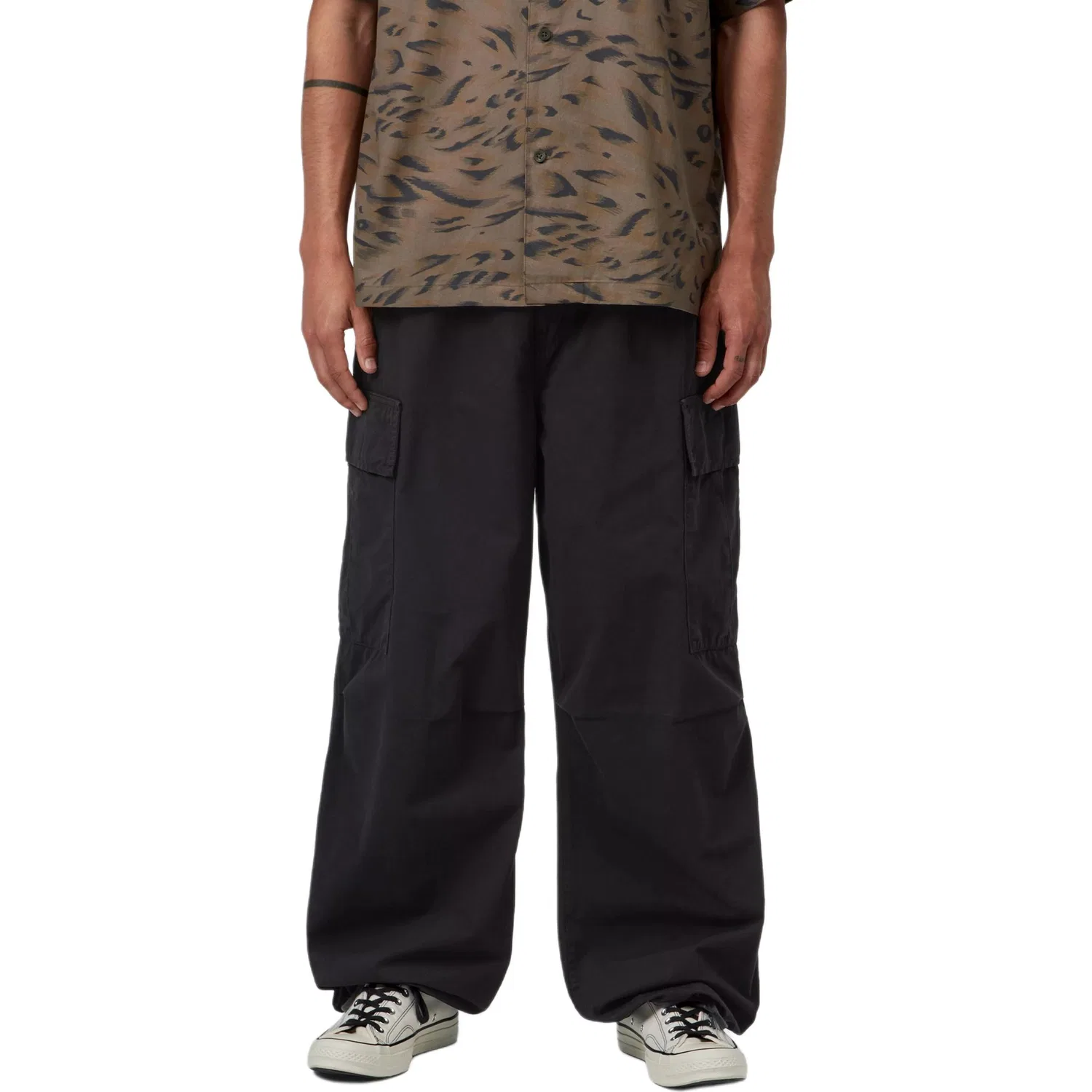 Детские штаны карго с умеренным прямым кроем Carhartt WIP, Black — фото 4